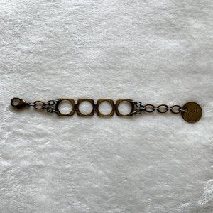 Twisted Sister Brass Bracelet